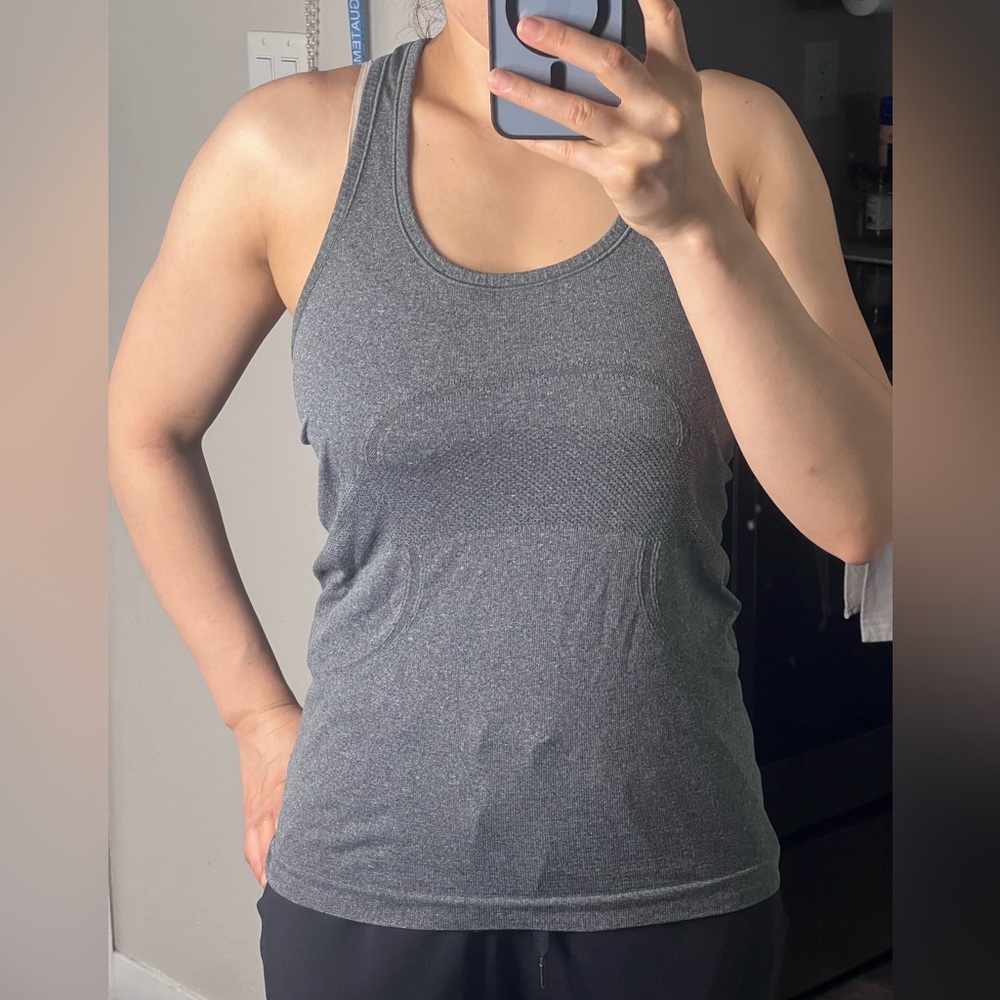Gray lululemon tank top